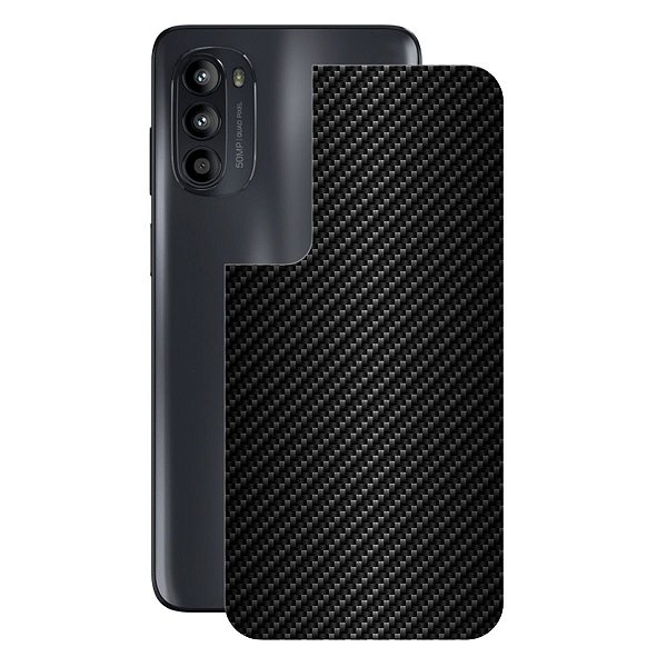 Película para Motorola Moto G52 - Traseira de Fibra de Carbono Preta - Gshield