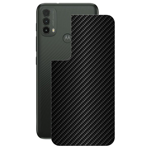 Película para Motorola Moto E40 - Traseira de Fibra de Carbono Preta - Gshield