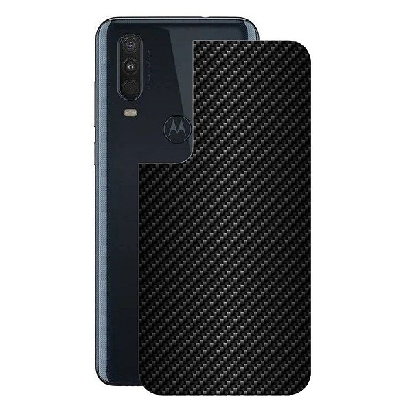 Película para Motorola One Action - Traseira de Fibra de Carbono Preta - Gshield