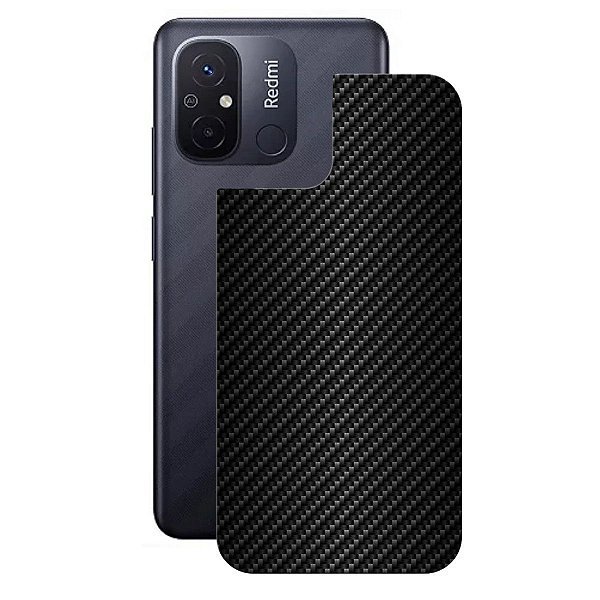 Película para Xiaomi Redmi 12C - Traseira de Fibra de Carbono Preta - Gshield
