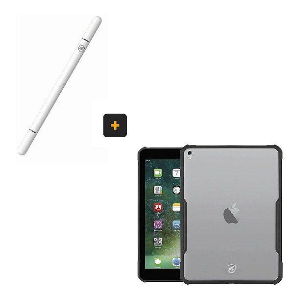 Kit Capa Dual Shock X e Caneta Dinamic para iPad 9.7 (2017) - Gshield