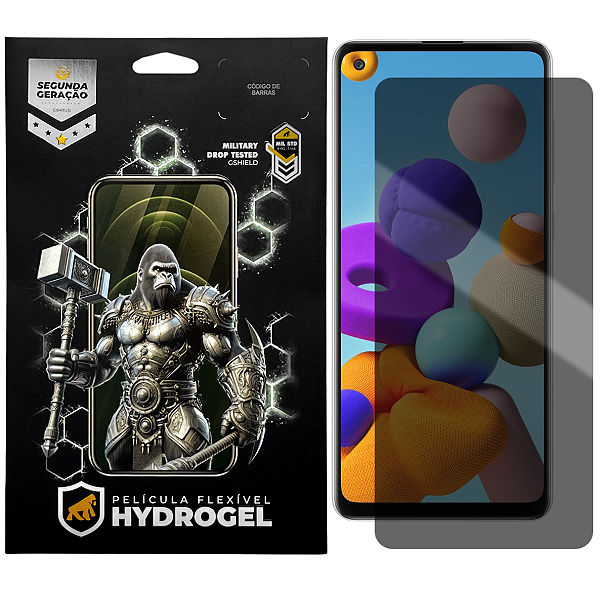 Película para Samsung Galaxy A21s - Privacidade Hydrogel - Gshield