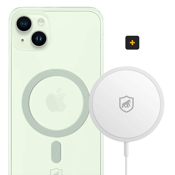 Kit Magsafe - Carregador e Capa para iPhone 15 Plus - Gshield