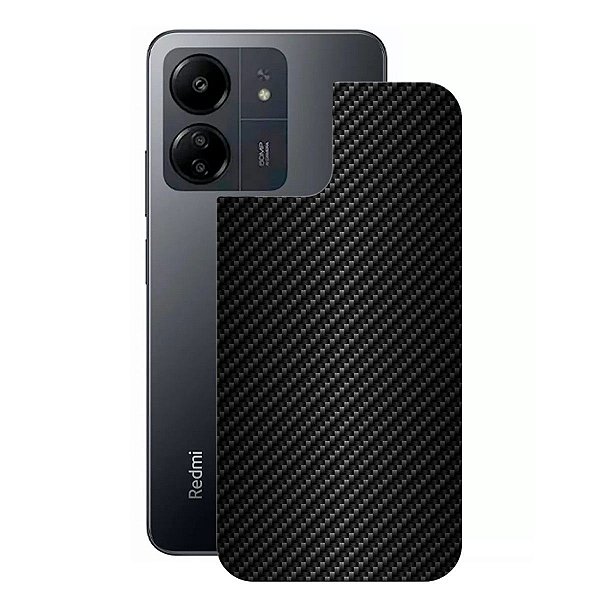 Película para Xiaomi Redmi 13C - Traseira de Fibra de Carbono Preta - Gshield