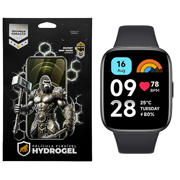 Película para Redmi Watch 3 Active - Hydrogel HD 6 Unidades - Gshield