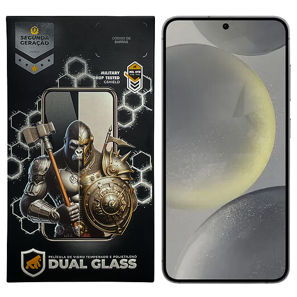 Película para Samsung Galaxy S24 - Dual Glass Preta - Gshield