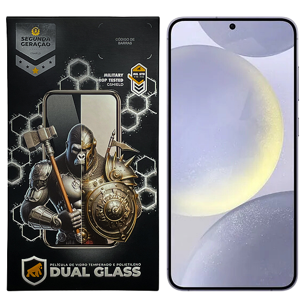 Película para Samsung Galaxy S24 Plus - Dual Glass Preta - Gshield