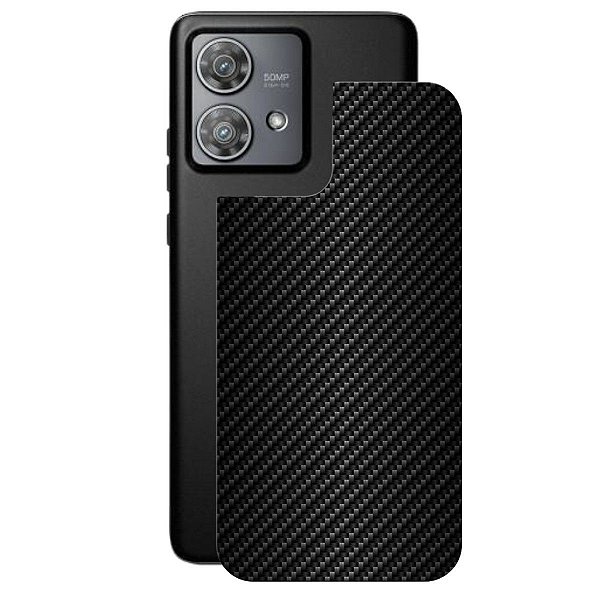 Película para Motorola Edge 40 Neo 5G - Traseira de Fibra de Carbono Preta - Gshield