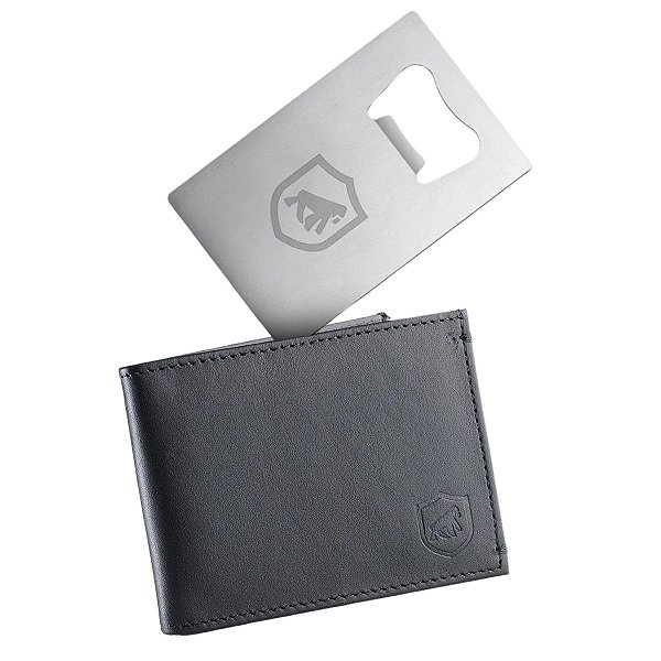 Kit Carteira Ultra Slim e Cartão Abridor em Metal - Gshield