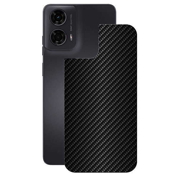Película para Motorola Moto G24 - Traseira de Fibra de Carbono Preta - Gshield