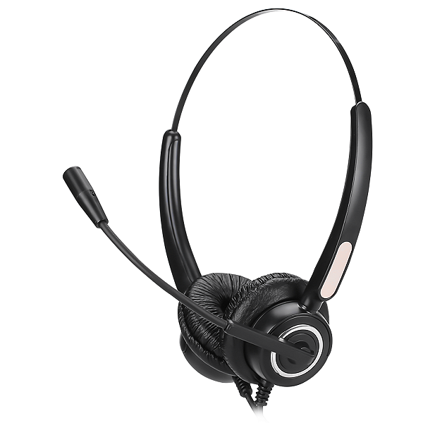 Headset Call Center Premium USB com Microfone Flexível - HP