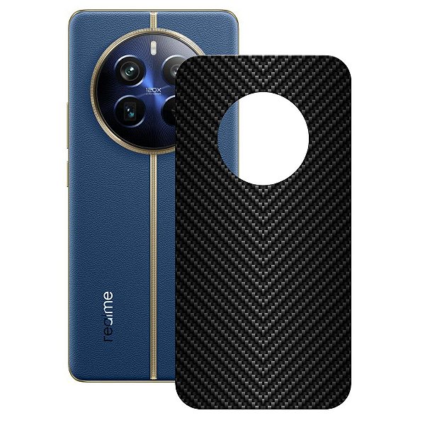 Película para Realme 12 Pro Plus 5G - Traseira de Fibra de Carbono Preta - Gshield