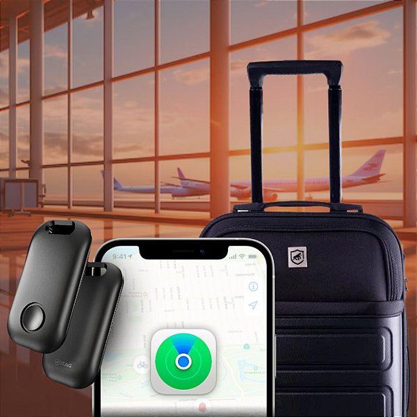 Kit Rastreador Chaveiro iTag + Mala de bordo para Viagem - Com bolso para Notebook - Armor - Gshield