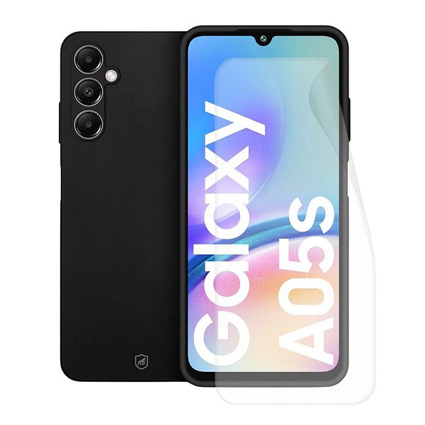Kit Capa Silicon Veloz e Película Hydrogel HD para Samsung Galaxy A05s - Gshield
