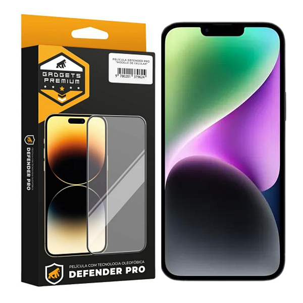 Película para iPhone 14 - Defender Pro - Preta - Gshield