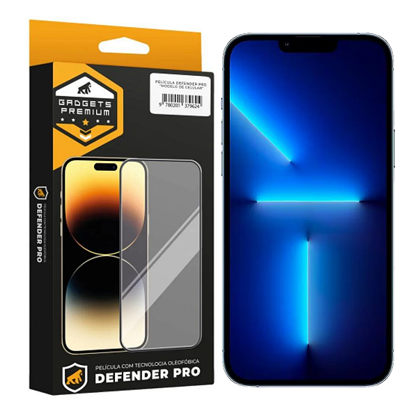 Película para iPhone 13 Pro - Defender Pro - Preta - Gshield