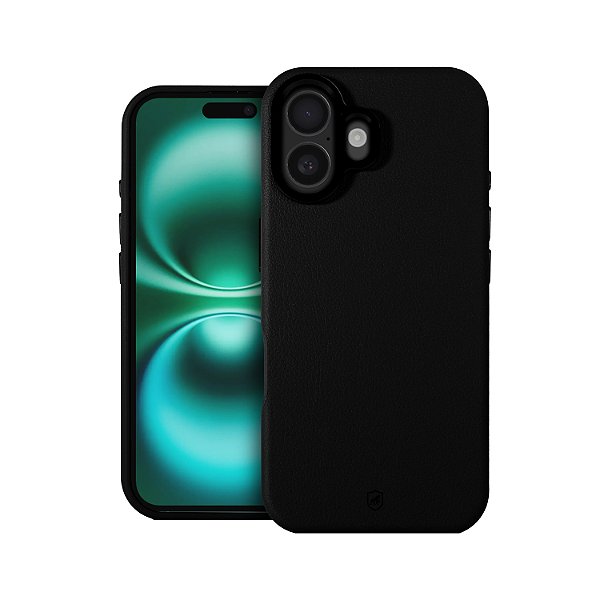 Capa para iPhone 16 Plus - Couro Dual Magsafe - Preta - Gshield