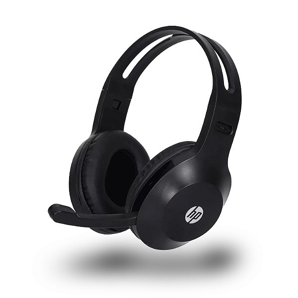 Headset Headphone com Fio P3 3.5mm com Microfone Integrado 40mm Controle de Volume - 2m - Preto - HP