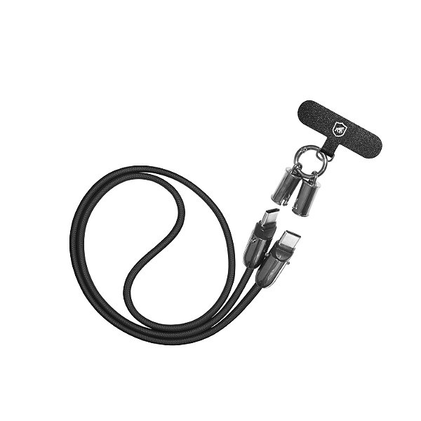 Cordão de Pescoço para Celular com Cabo Tipo C / Tipo C 60W - Strap Armor - Gshield