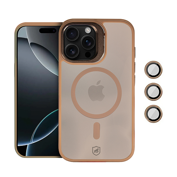 Capa para iPhone 16 Pro Max - MagSafe Titanium Desert - Gshield