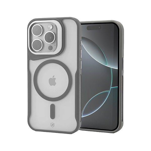 Capa para iPhone 16 Pro Max - MagSafe Venom - Cinza - Gshield