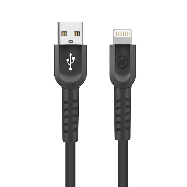 Cabo Dual Shock ( iPhone / iPad ) Lightning - Preto - 1,2m (MFI Homologado) - GShield