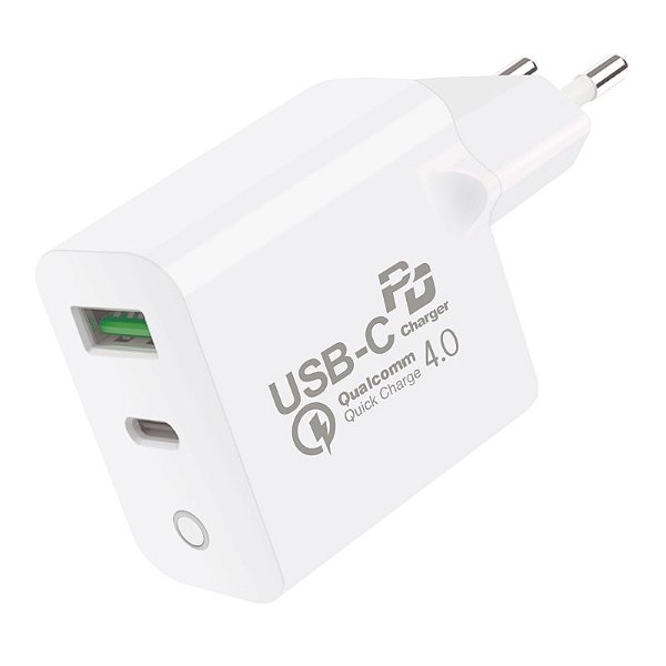 REEMBALADO - Carregador Turbo Delivery Qc 4.0 - USB-A / Tipo C - Gshield