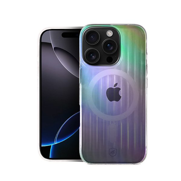 Capa para iPhone 16 Pro Max - Magsafe Rainbow Transparente - Gshield