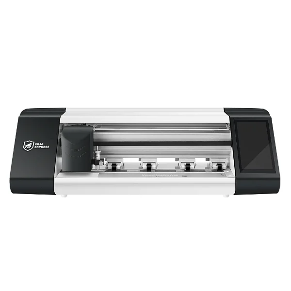 Máquina de Corte de Películas Film Express Pro - Até 16 polegadas - Preta +Película Film Express Transparente HD até 7'' 50 Unidades - Gshield