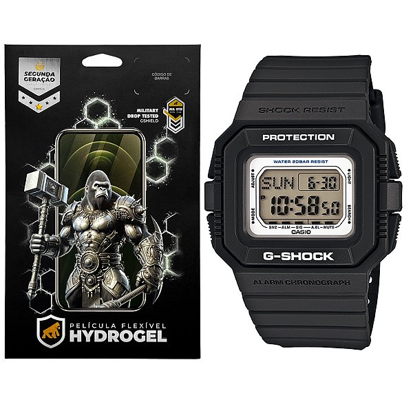 Película para Casio DW-D5500MR - Hydrogel HD 6 Unidades - Gshield