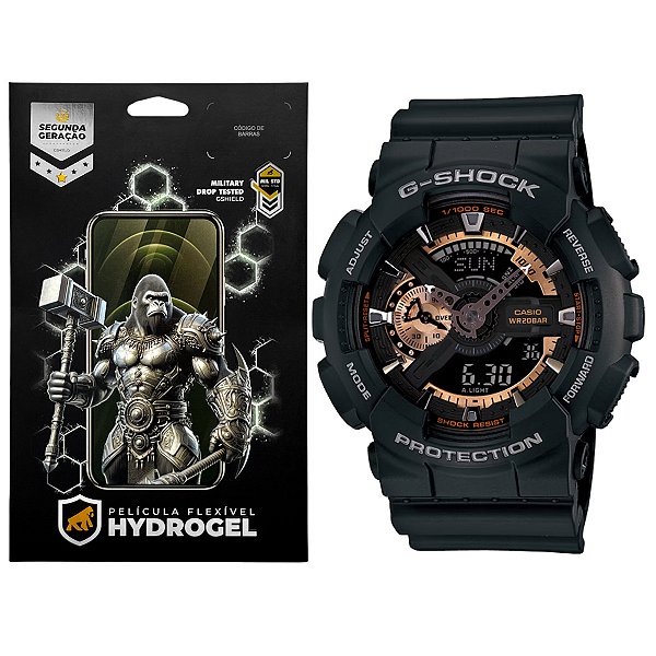 Película para Casio GA-110RG - Hydrogel HD 6 Unidades - Gshield