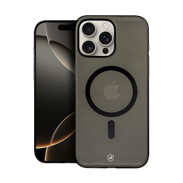 Capa para iPhone 16 Pro - Crystal Slim Magsafe - NÃO AMARELA - Dark - Gshield