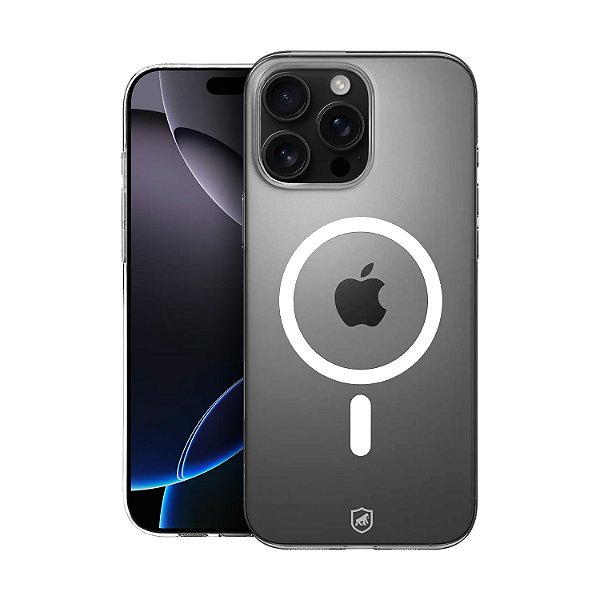 Capa para iPhone 16 Pro Max - Crystal Slim Magsafe - NÃO AMARELA - Transparente - Gshield