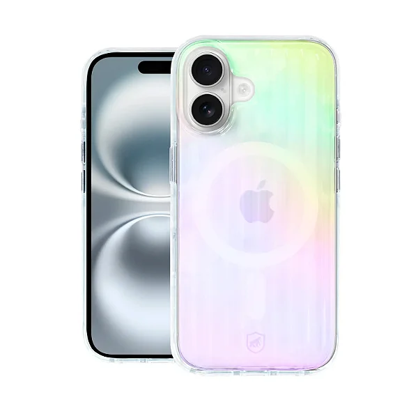 Capa para iPhone - Magsafe Rainbow Transparente - Gshield