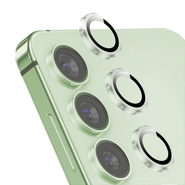 Protetor de Lente para Samsung Galaxy S25 - Survivor - Transparente com molde aplicador - Frame para câmera - Gshield