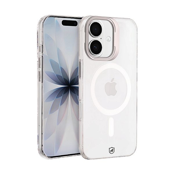 Capa para iPhone 17 - MagSafe Crystal Armor Stand - NÃO AMARELA - Gshield
