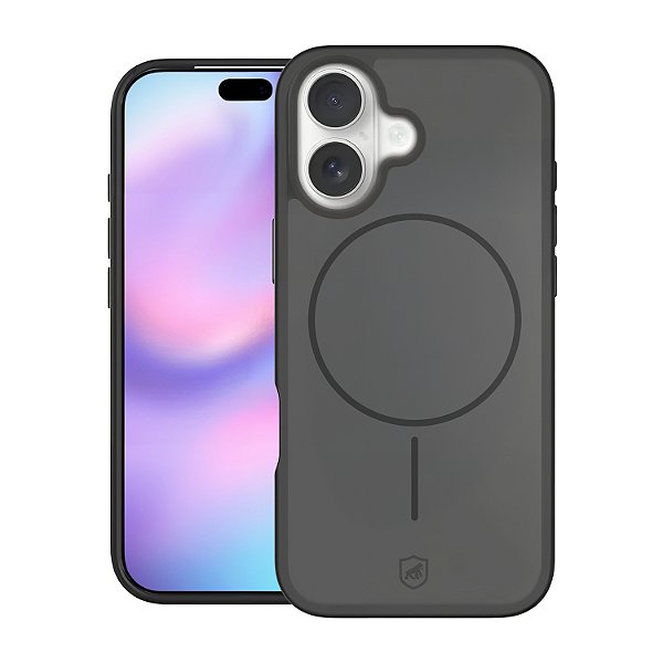 Capa para iPhone 17 - Magsafe Wave Fumê - Preta - Gshield