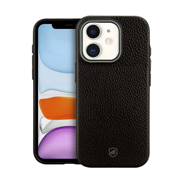 Capa para iPhone 11 - Magsafe Tech Couro - Preta - Gshield