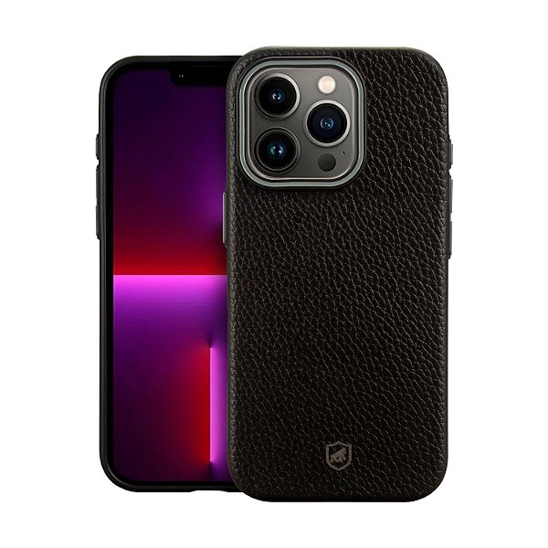 Capa para iPhone 13 Pro Max - Magsafe Tech Couro - Preta - Gshield