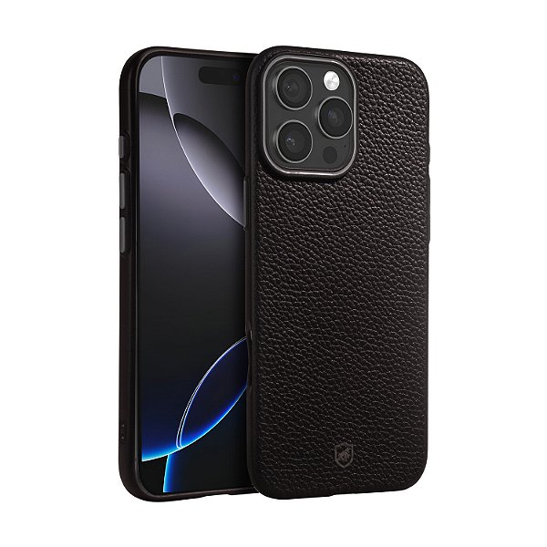 Capa para iPhone 16 Pro Max - Magsafe Tech Couro - Preta - Gshield