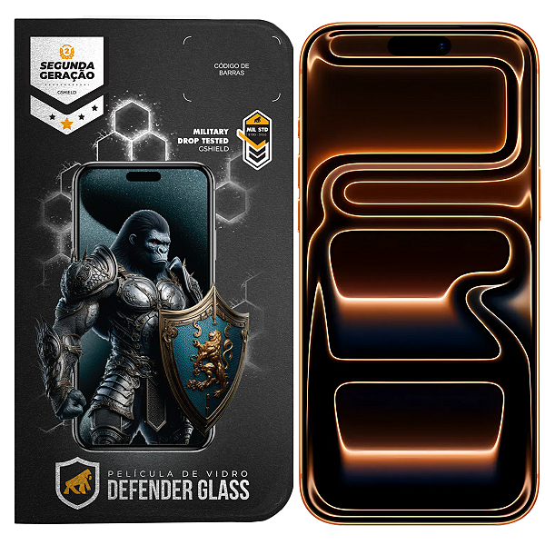 Película para iPhone 17 Pro Max - Defender Glass Preta - Gshield
