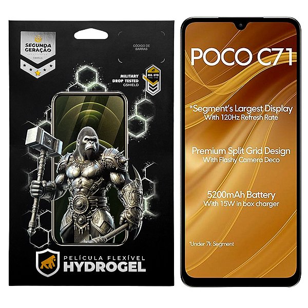 Película para Xiaomi Poco C71 - Hydrogel Gamer Fosca - Gshield