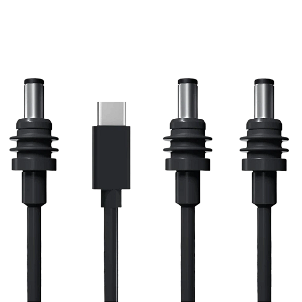 Cabo Carregador para Starlink DC/TC ou DC/DC – 100W PD, USB-C ou DC, 2 Metros, à Prova d’Água – Verde
