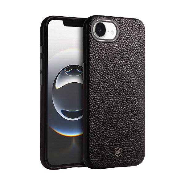 Capa para iPhone 16E - Magsafe Tech Couro - Preta - Gshield