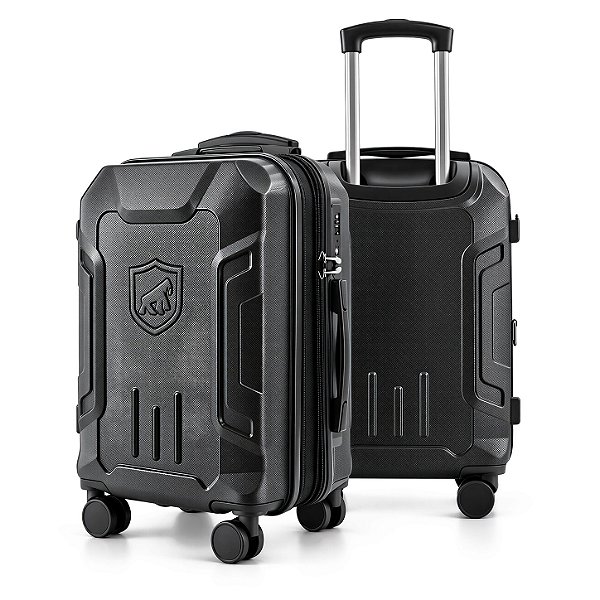 Mala de Viagem Média 24" Expansível 84L com Sistema de Sucção a Vácuo Integrado, Mini Bomba Automática, Alça Ajustável e Cadeado Padrão TSA - Survivor - Gshield