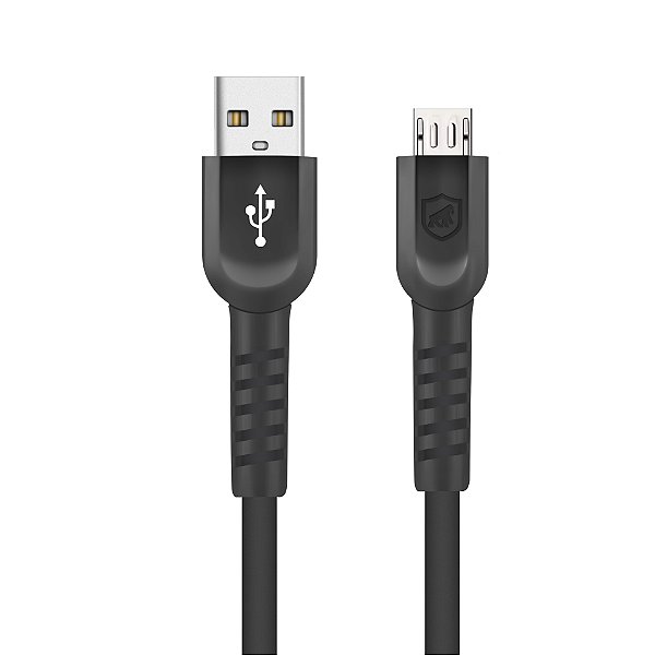 Cabo Dual Shock Micro USB V8 - Preto - 1,2m - GShield