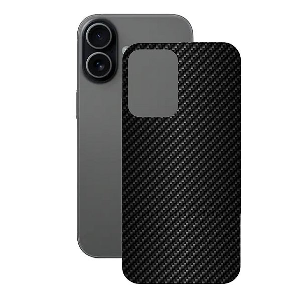 Película para iPhone 17 - Traseira de Fibra de Carbono Preta - Gshield