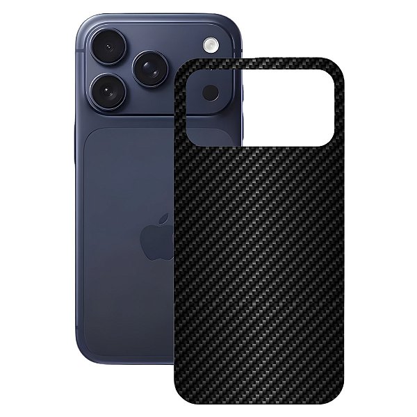 Película para iPhone 17 Pro - Traseira de Fibra de Carbono Preta - Gshield