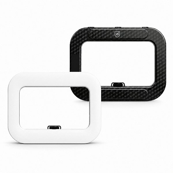 Ring Light LED Quadrada Portátil Multifuncional com 3 Suportes Universais para Sapata, 240 LEDs, Suporte Integrado para Celular e Cor Ajustável 2500k e 8500k - Victus - Gshield