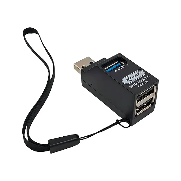 Hub USB 3 Portas Knup USB 3.0 + USB 2.0 Alta Velocidade para PC e Notebook - KNUP